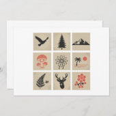 自然印鑑 招待状 (正面/裏面)