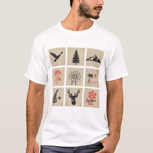 自然印鑑 Tシャツ (正面)