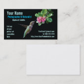 自然及び野性生物のカメラマンの名刺 名刺 (正面/裏面)