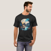 自然反射の森の木野外野生生物 Tシャツ (正面フル)