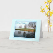 自然反射誕生日カード カード (黄色い花)