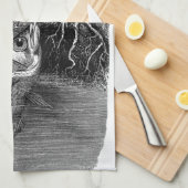 自然史のプリントタオル キッチンタオル (四つ折り)