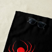 自然史タイトルページクモ書道 ビーチタオル (インサイチュ)