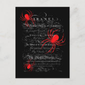 自然史タイトルページクモ書道 ポストカード (正面)