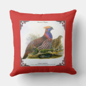 自然史枕角雉バイ・グールド クッション (裏面)