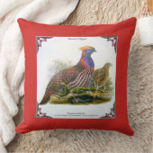 自然史枕角雉バイ・グールド クッション (ブランケット)