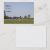 自然名刺の馬 名刺 (正面/裏面)