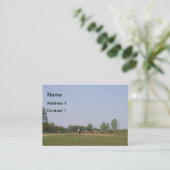 自然名刺の馬 名刺 (スタンド正面)