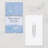 自然名刺の鳥の渦巻き 名刺 (正面/裏面)