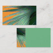 自然名刺トロピカルパーム写真アート 名刺 (正面/裏面)