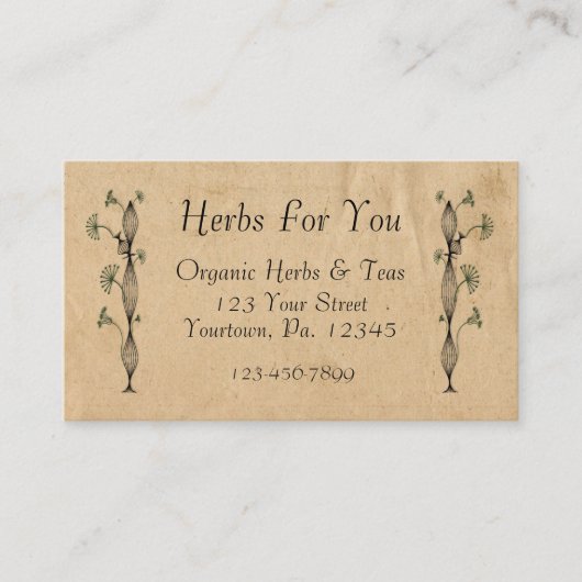 自然名刺 名刺 (正面)