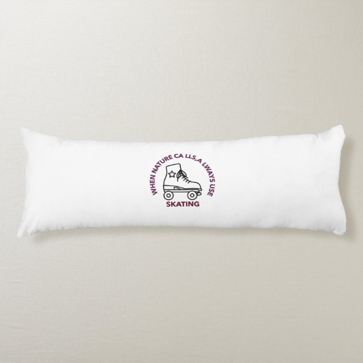 自然呼び出し時、常にスケートで滑る ボディピロー (正面)