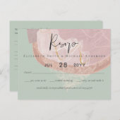 自然地球抽象芸術セージ結婚の予算の低コスト ポストカード (正面/裏面)