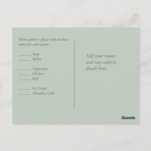 自然地球抽象芸術セージ結婚の予算の低コスト ポストカード (裏面)