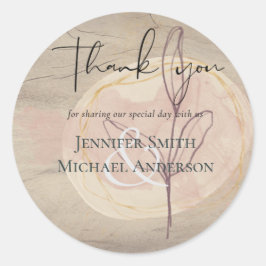 自然地球素朴ウッドラ葉ンド ラウンドシール