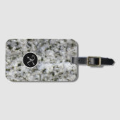 自然地質学ロックテクスチャーカスタムモノグラム ラゲッジタグ (正面横)