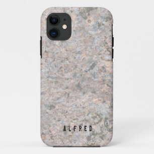 自然地質学ロックテクスチャ名前をカスタムするiPhone Cas iPhone 11 ケース