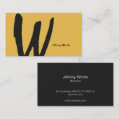 自然型モノグラム 名刺 (正面/裏面)