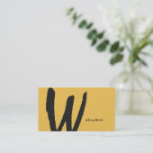 自然型モノグラム 名刺 (スタンド正面)