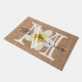 自然夏のデザインフローラのラップの美しい ドアマット (アングル)