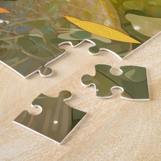 自然女神アフリカ系アメリカ人ファンタジーアート ジグソーパズル (側面)