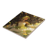 自然女神アフリカ系アメリカ人ファンタジーアート タイル (側面)