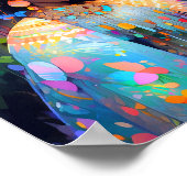 自然女神アフリカ系アメリカ人ファンタジーアート ポスター (角)