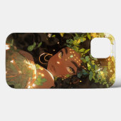 自然女神アフリカ系アメリカ人ファンタジーアート Case-Mate iPhoneケース (裏面 (横))