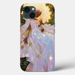 自然女神アフリカ系アメリカ人ファンタジーアート iPhone 13ケース