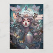 自然女神シュルレアルファンタジーアート ポストカード (正面)