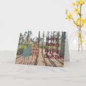 自然好きの父の父の日札 カード (黄色い花)