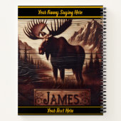 自然威厳のあるの中で誇らしげに立ち尽くす ノートブック (裏面)