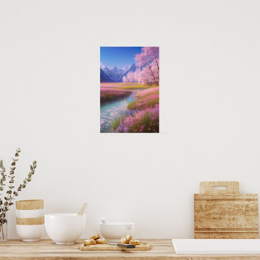 自然威厳のあるの穏やかな繊細なTouch ポスター (キッチン)