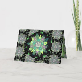 自然子マンダラパター感謝していンYous サンキューカード