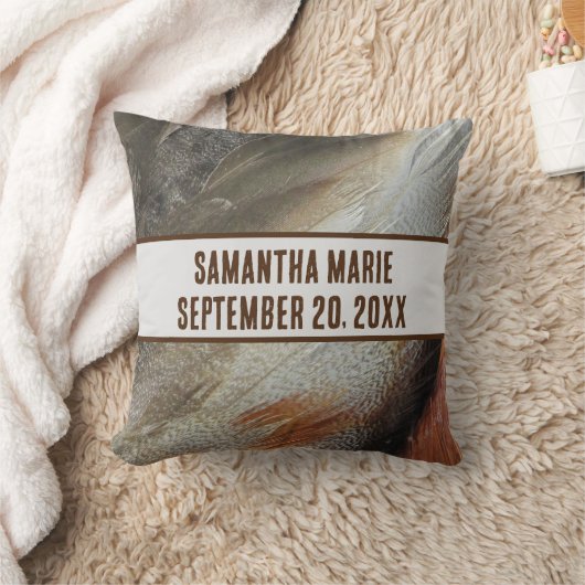 自然子供部屋羽毛グレイ男女兼用ブラウン クッション (ブランケット)