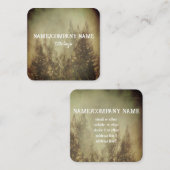 自然山松木ヴィンテージスタイルカスタム スクエア名刺 (正面/裏面)