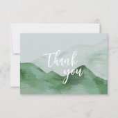 自然山林結婚のサンキューカード サンキューカード (正面)