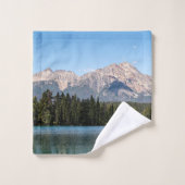 自然山脈、ピラミッド山脈 バスタオルセット (ウォッシュタオル)