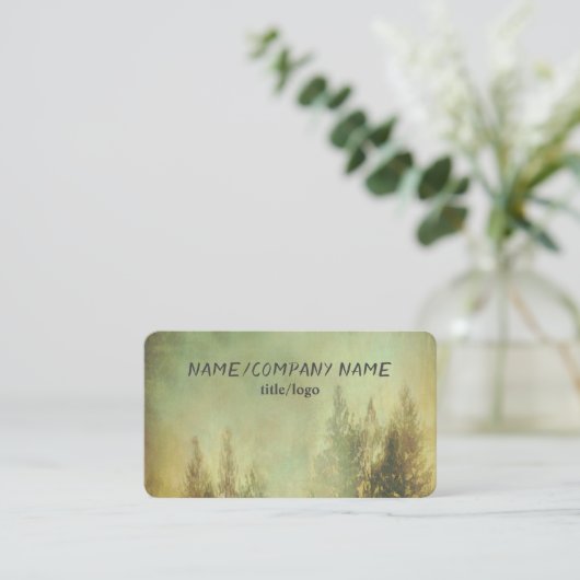 自然山霧松苔 名刺 (スタンド正面)