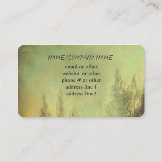 自然山霧松苔 名刺 (裏面)
