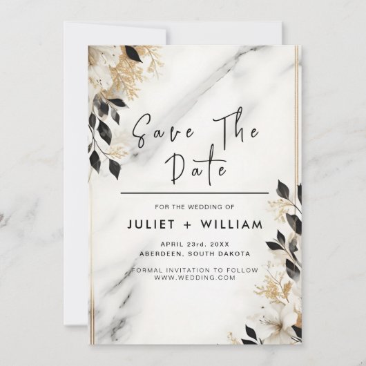 自然工事積み重ね石結婚大理石 セーブザデート (正面)