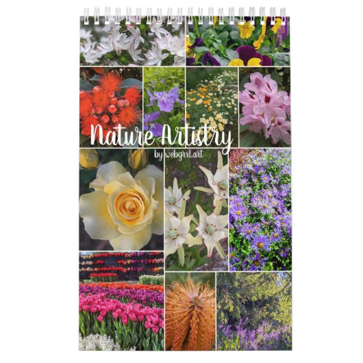 自然工芸品 – 花Vol 1 カレンダー (カバー)