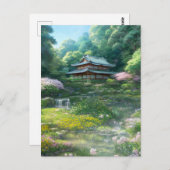自然平和庭園の小声 ポストカード (正面/裏面)