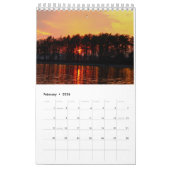 自然年 カレンダー (2月 2026)