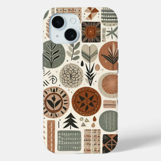 自然幾何学 iPhone 15ケース