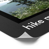 自然引用文のポスターハイキングより山の景色 ポスター (角)