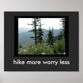 自然引用文のポスターハイキングより山の景色 ポスター