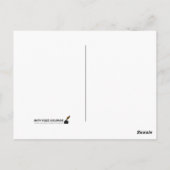 自然引用文ジョン・ミュア手描き松林 ポストカード (裏面)