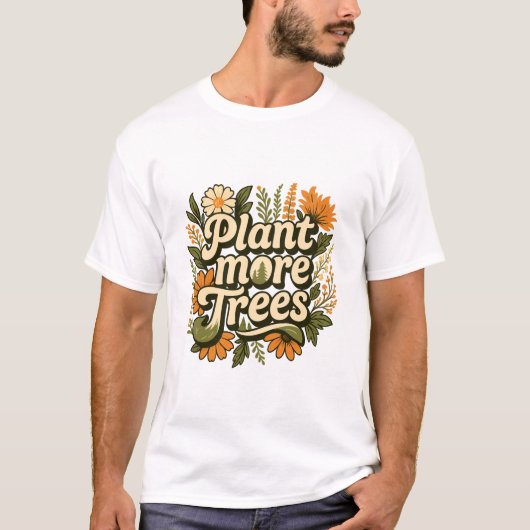 自然引用文植物もっと木 Tシャツ (正面)