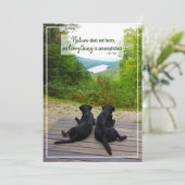 自然急がないライフ感動的引用文 カード (スタンド正面)